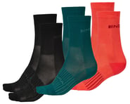 more-results: Endura Women's Coolmax Race Socks (Black/Green/Red) (Triple Pack) (3 Pairs) (Universal